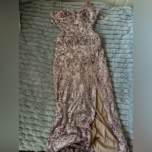 Betsy Adam’s sequins dress